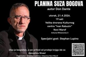 Don Dante u Novom Marofu predstavlja svoju prvu knjigu “Planina suza bogova”