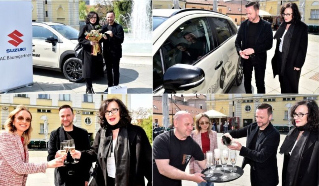 Intendantici Senki Bulić predan Suzuki S-Cross povodom suradnje HNK Varaždina s AC Baumgartner