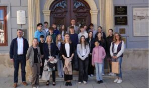 Posjet učenika iz Koblenza Gradskoj vijećnici Varaždina