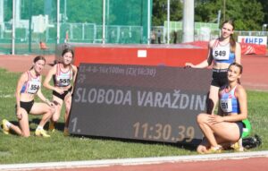 Državni rekord i tri naslova prvaka Hrvatske za varaždinsku Slobodu na Prvenstvu Hrvatske u štafetama