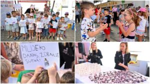 Mliječna pustolovina na placu: najmlađi kroz igru učili o važnosti mlijeka u prehrani