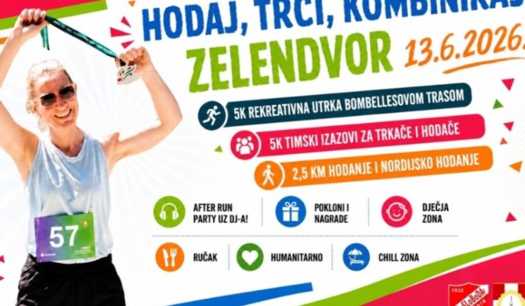 Hodaj, trči, kombiniraj - Zelendvor poziva na rekreativnu utrku, timski izazov i druženje u prirodi