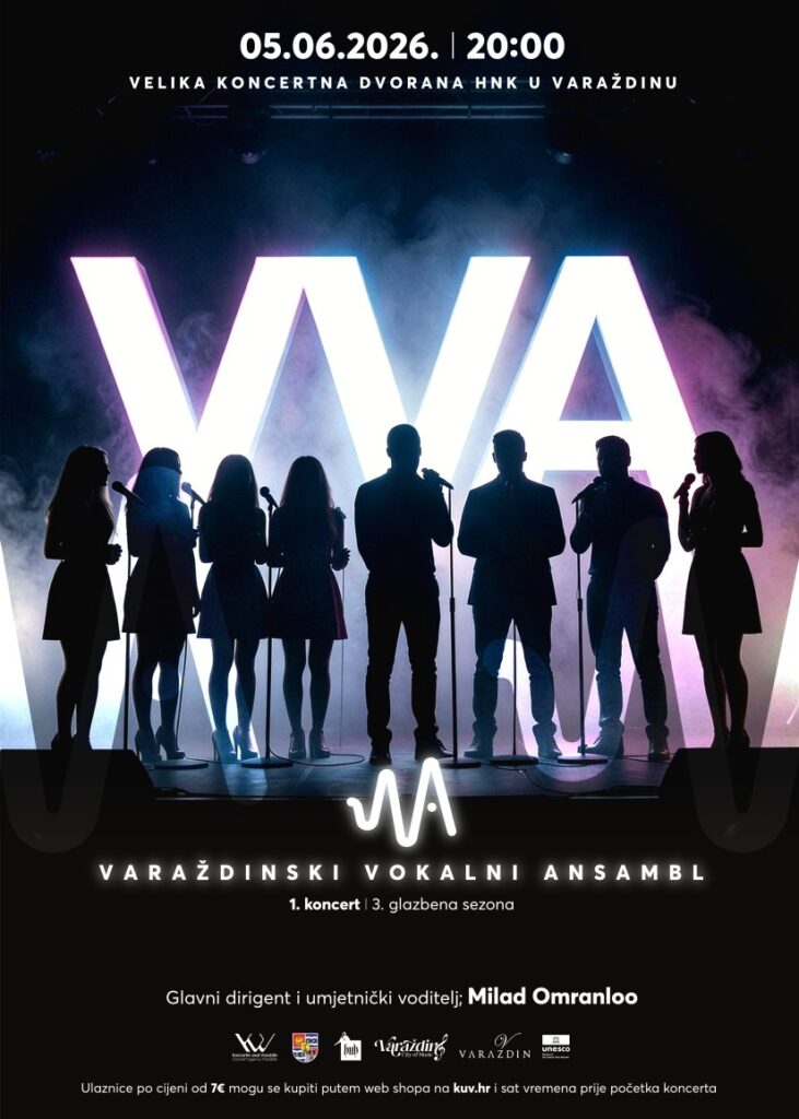 Varaždinski vokalni ansambl u Velikoj koncertnoj dvorani varaždinskog kazališta
