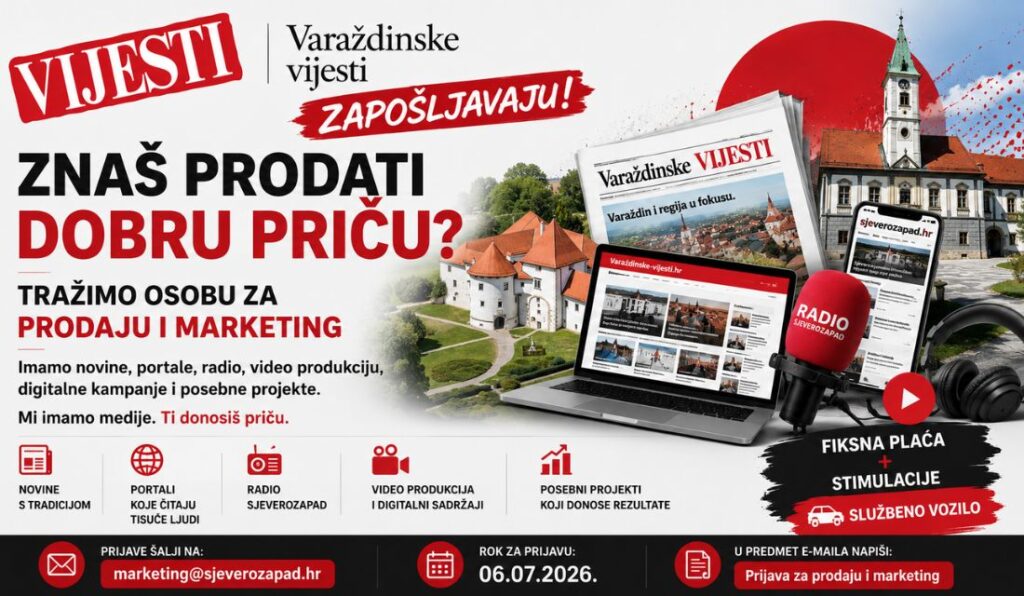 ZNAŠ PRODATI DOBRU PRIČU? Tražimo osobu za prodaju i marketing